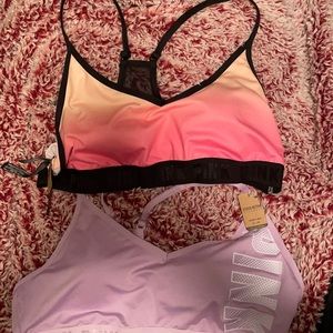2 XL Pink sports bras. New both still with tags